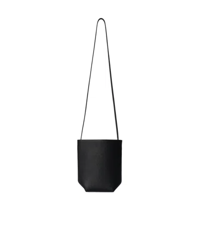The Row N/s Park Crossbody Bag Leather In Black