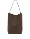 The Row N/s Park Grain-leather Shoulder Bag In Brown