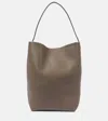 The Row N/s Park Large Leather Tote Bag In Brown