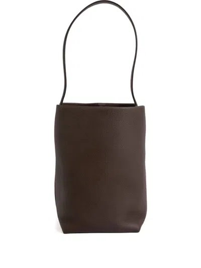 The Row N/s Park Leather Tote Bag In Brown