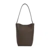 The Row N/s Park Grain-leather Shoulder Bag In Brown