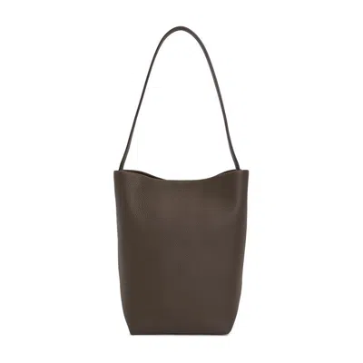 The Row N/s Park Leather Tote Bag In Brown