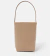 The Row N/s Park Medium Leather Tote Bag In Brown