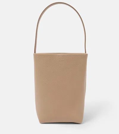 The Row N/s Park Medium Leather Tote Bag In Brown