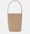 The Row N/s Park Small Leather Tote Bag In Brown
