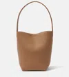 The Row N/s Park Small Leather Tote Bag In Sandpit