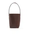 The Row Small N/s Park Logo Shoulder Bag In Brown