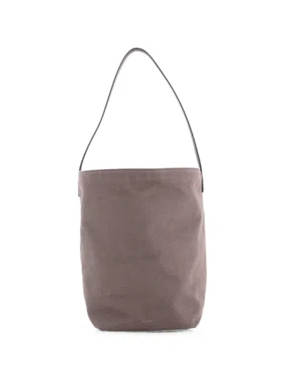 Pre-owned The Row N/s Park Tote Canvas Small Bucket Bag In Green