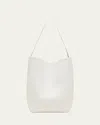 The Row N/s Park Tote Large In Lux Grained Calfksin In White