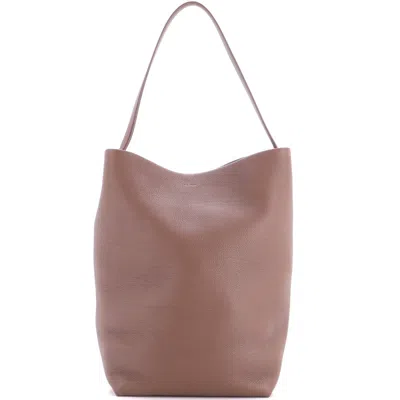 The Row N/s Park Tote Leather Large In Brown