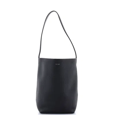 The Row N/s Park Tote Leather Medium In Black