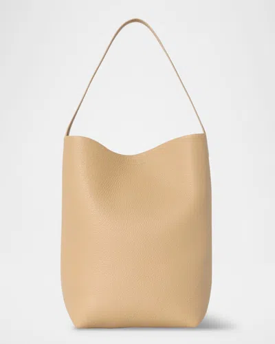 The Row N/s Park Tote Medium In Lux Grained Calfksin In Buld Boulder