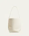 The Row Park Medium North-south Tote Bag In Ivory