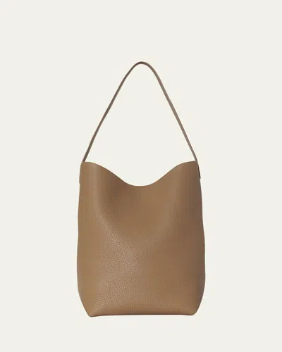 The Row N/s Park Tote Medium In Lux Grained Calfksin In Sndp Sandpit
