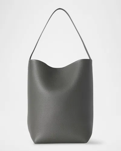 The Row N/s Park Tote Medium In Lux Grained Calfksin In Tiy Timouse Grey