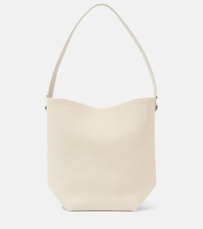 The Row N/s Park Medium Leather Tote Bag In White