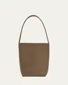 The Row N/s Park Tote Small In Lux Grained Calfksin In Dark Taupe