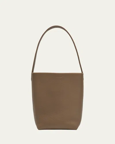 The Row N/s Park Tote Small In Lux Grained Calfksin In Dark Taupe