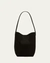 The Row N/s Park Tote Small In Nubuck In Black