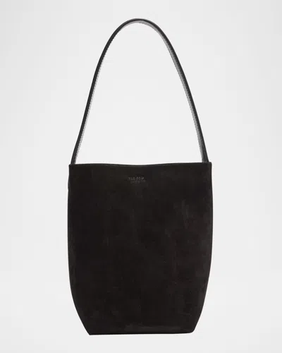 The Row N/s Park Tote Small In Suede In Black