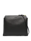 The Row Nu Mini Leather Crossbody Bag In Black