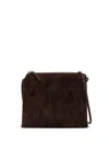 The Row Nu Mini Leather Crossbody Bag In Brown