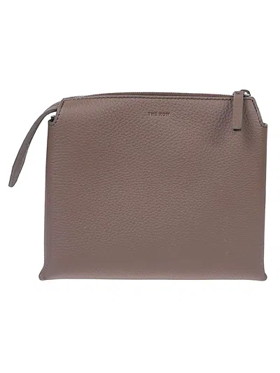 The Row Nu Mini Leather Crossbody Bag In Green