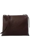The Row Nu Twin Leather Shoulder Bag In Brown