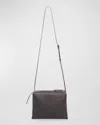 The Row Nu Twin Mini Crossbody In Smooth Calfskin In Black