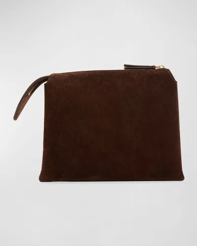 THE ROW NU TWIN MINI CROSSBODY IN SUEDE