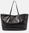 The Row Nuance Leather Tote Bag In Black
