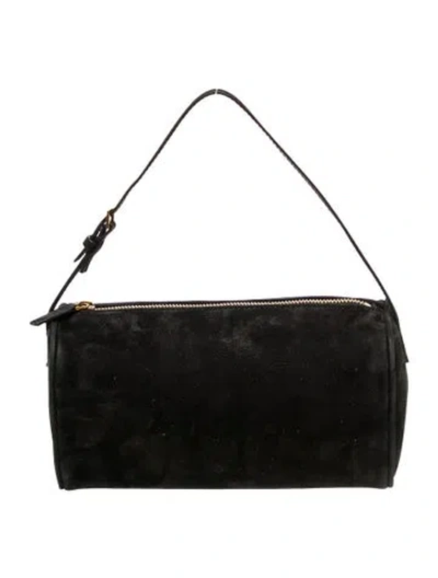 Pre-owned The Row Nubuck 90s Bag In Black