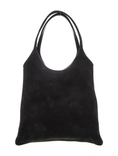 Pre-owned The Row Nubuck Iris Tote Bag In Black