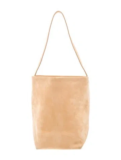 Pre-owned The Row Nubuck Medium N/s Park Tote In Neutral