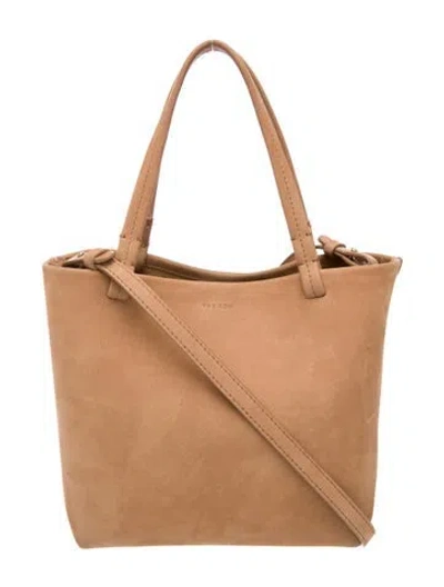 Pre-owned The Row Nubuck Small Park Tote In Neutral