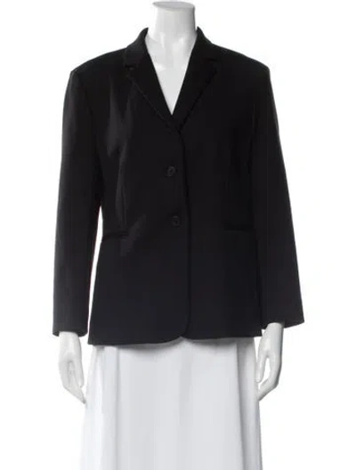 Pre-owned The Row Nylon Blazer In Black