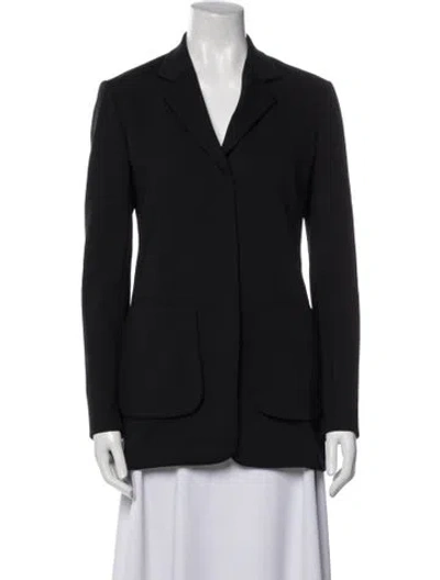 Pre-owned The Row Nylon Blazer In Black