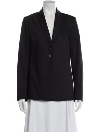 Pre-owned The Row Nylon Blazer In Black