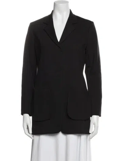 Pre-owned The Row Nylon Blazer In Black