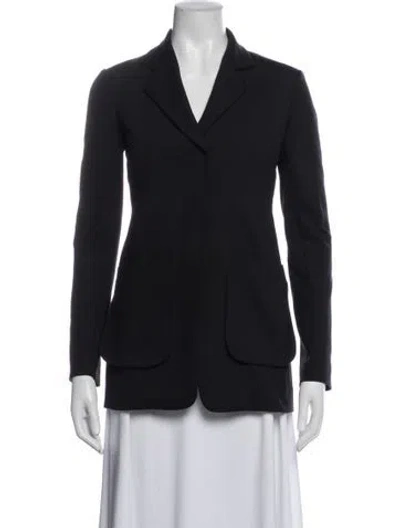 Pre-owned The Row Nylon Blazer In Black