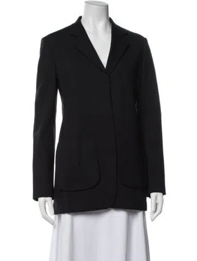 Pre-owned The Row Nylon Blazer In Blue