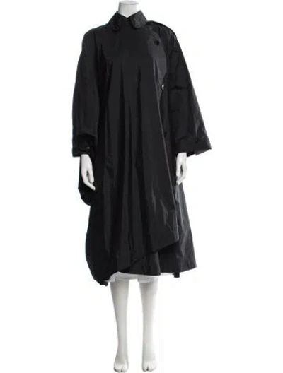 Pre-owned The Row Nylon Coat In Black