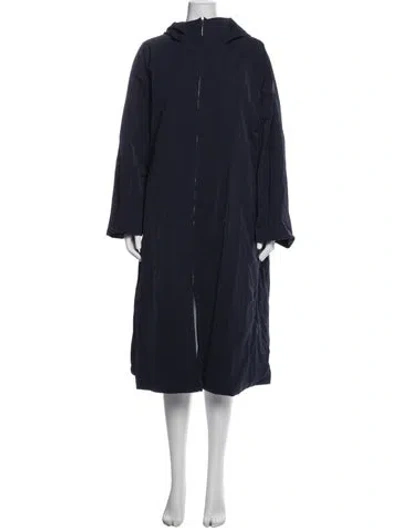 Pre-owned The Row Nylon Coat In Blue