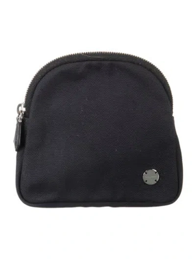 Pre-owned The Row Nylon Coin Pouch In Black