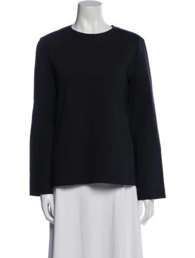 Pre-owned The Row Nylon Crew Neck Sweatshirt In Black