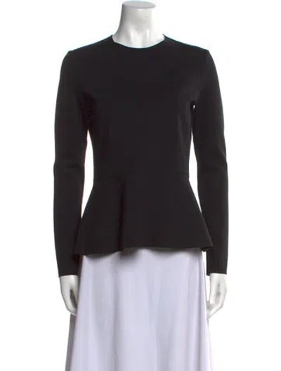 Pre-owned The Row Nylon Crew Neck Top In Black
