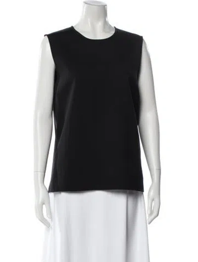 Pre-owned The Row Nylon Crew Neck Top In Black