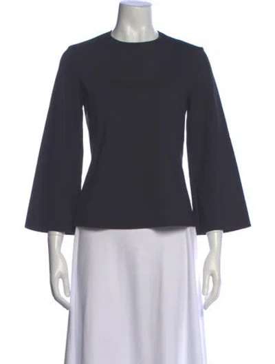 Pre-owned The Row Nylon Crew Neck Top In Black