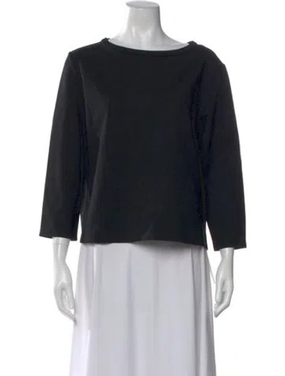 Pre-owned The Row Nylon Crew Neck Top In Black