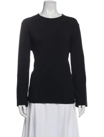Pre-owned The Row Nylon Crew Neck Top In Gray